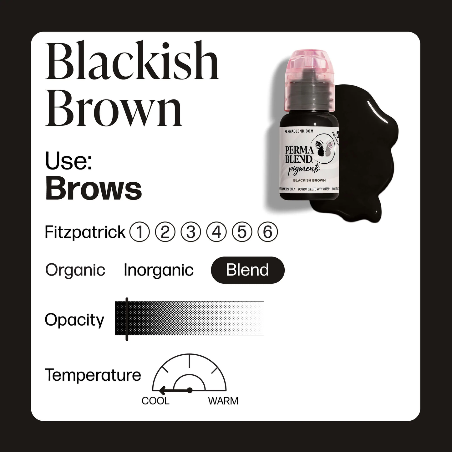 Blackish Brown - Perma Blend Pigment