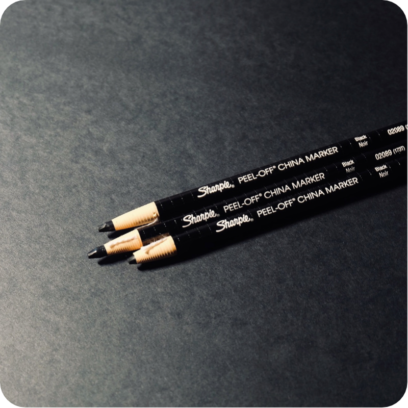 Sharpie Peel-Off China Marker (Black)