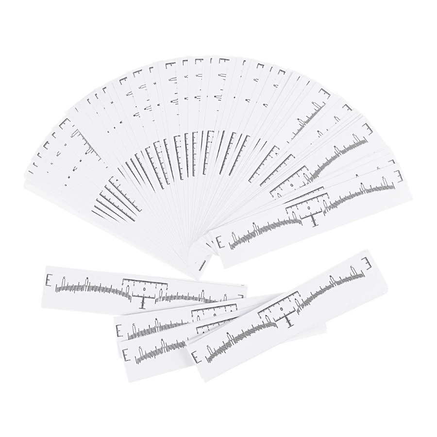 Complete Pro Brow Mapping Ruler Brow Mapping Ruler Stickers (100pcs) - The Good Beautician